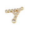 Brass Micro Pave Cubic Zirconia Pendants KK-I352-01G-3