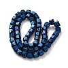 Electroplated Natural Lava Rock Beads Strands G-A256-D01-01C-3