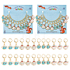 12Pcs 4 Style Alloy Enamel Teapot & Cup Charm Locking Stitch Markers HJEW-PH01674-1