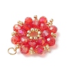 AB Color Plated Glass Pendants PALLOY-MZ01314-04-3