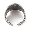 Non-Tarnish 304 Stainless Steel Cuff Rings for Women RJEW-G324-01P-3