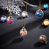 Glass Ball Pendants GLAA-PH0007-58-4