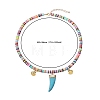 Handmade Polymer Clay Heishi Beads Pendant Necklaces X1-NJEW-JN02817-7