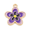 Alloy Enamel Pendants ENAM-Q001-04G-05-1