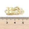 Brass Micro Pave Clear Cubic Zirconia Interlocking Clasps KK-U059-16G-3