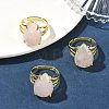Brass Cuff Open Rings RJEW-D347-04G-13-1