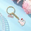 Valentine's Day Alloy Enamel Pendant Keychains KEYC-JKC01178-01-2