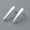 304 Stainless Steel Stud Earring Findings STAS-H436-22S-A-1