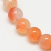 Natural Carnelian Beads Strands X-G-N0006-8mm-17-3