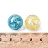 Transparent Resin & Natural Shell Beads RESI-B039-07-3