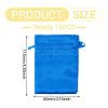 10Pcs Brocade Good Luck Fortune Drawstring Gift Blessing Bags PAAG-TADJ0001-01B-3