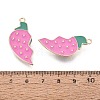 Alloy with Enamel Split Pendants PALLOY-Q466-05G-01-4