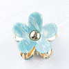 Flower Shape PVC Claw Hair Clips PW-WG78669-02-1