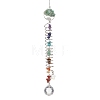 Gemstone Glass Sun Catcher Pendant HJEW-JM04656-2