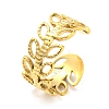 Real 18K Gold Plated Titanium Steel Cuff Earrings EJEW-D072-01D-G-2