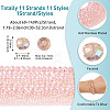 11 Strands 11 Styles Electroplate Glass Beads Strands EGLA-TA0003-01B-4