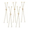 Soldered Brass Paperclip Chain Slider Bracelet Making AJEW-JB01556-1