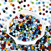 Opaque Colours Glass Seed Beads SEED-N007-P4x6mm-B02-2