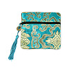 Chinese Embroidery Silk Jewelry Zipper Pouches ABAG-N008-11.5cm-E01-2