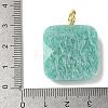 Natural Amazonite Faceted Pendants G-C274-03H-3