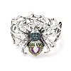 Halloween Tibetan Style Alloy Rhinestone Bangles BJEW-P367-01AS-2