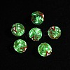 Luminous Handmade Enamel Gold Sand Glass Beads Strands LAMP-U004-08A-1