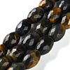 Dyed Natural Tiger Eye Beads Strands G-C135-J04-01-2