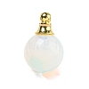 Opalite Perfume Bottle Pendants G-K338-22G-09-1