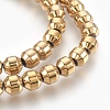 Electroplated Non-magnetic Synthetic Hematite Bead Strand G-E498-12A-01-1