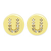 Brass Micro Pave Clear Cubic Zirconia Beads KK-T030-LA843-UX3-1