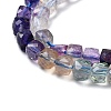 Gradient Color Natural Colorful Fluorite Beads Strands G-NH0001-H01-01-4