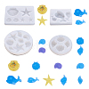 4Pcs 4 Style Pendant Silicone Molds DIY-BG0001-48-10