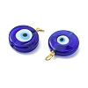 Handmade Evil Eye Lampwork Pendants PALLOY-JF05636-01-2