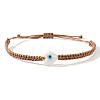 Bohemian Glass Bead Braided Bead Bracelets HV2776-6-1