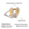 Adjustable 304 Stainless Steel Cuff Open Rings for Women ME6859-2-2