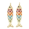 Brass Enamel Pendants KK-CBA3297-05C-G-2
