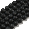 Natural Black Onyx Beads Strands G-D710-8mm-06-1