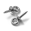 304 Stainless Steel Screw Eye Pin Peg Bails STAS-YW0001-45-3