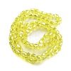 Electroplate Glass Beads Strands EGLA-D030-T4mm-B04-3