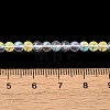 Transparent Electroplate Glass Beads Strands GLAA-T032-T4mm-C18-3