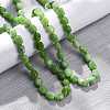 Natural Dyed Malaysia Jade Tumble Stone Nuggets Beaded Long Necklaces for Women NJEW-F340-A07-3