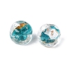 Handmade Gold & Silver Foil Glass Beads FOIL-Q003-01F-3