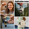 4Pcs 4 Styles Felt Keychain Clasps FIND-GF0009-67-5
