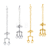 4 Pcs Alloy Chain Extender with Lobster Claw Clasps FIND-WH0126-552-1