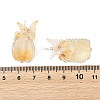 Copper Wire Wrapped Heated Natural Citrine Pendants PALLOY-TA00436-3
