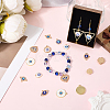 32Pcs 8 Styles Alloy Enamel Pendants ENAM-SC0006-66-4