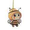 Cute Bees Acrylic Pendant Decoration HJEW-G026-01C-1