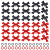 DIY Bowknot Alloy Stud Earring Finding Kits DIY-ME0002-87-1