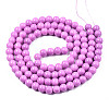 Baking Painted Glass Round Bead Strands DGLA-Q020-8mm-11-2