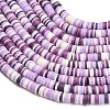 Handmade Polymer Clay Beads Strands PY-CBA21A8-01-3